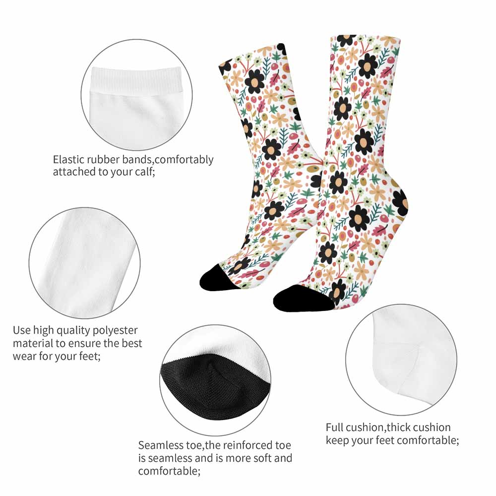 Custom Photo Printed Crew Socks