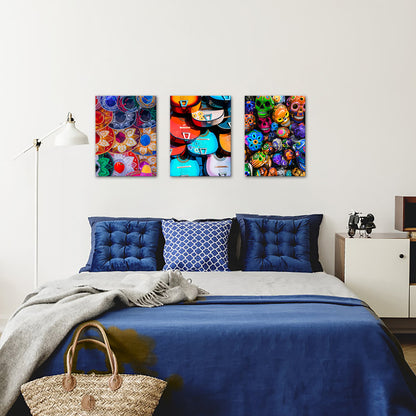 Colorful art combination canvas decoration
