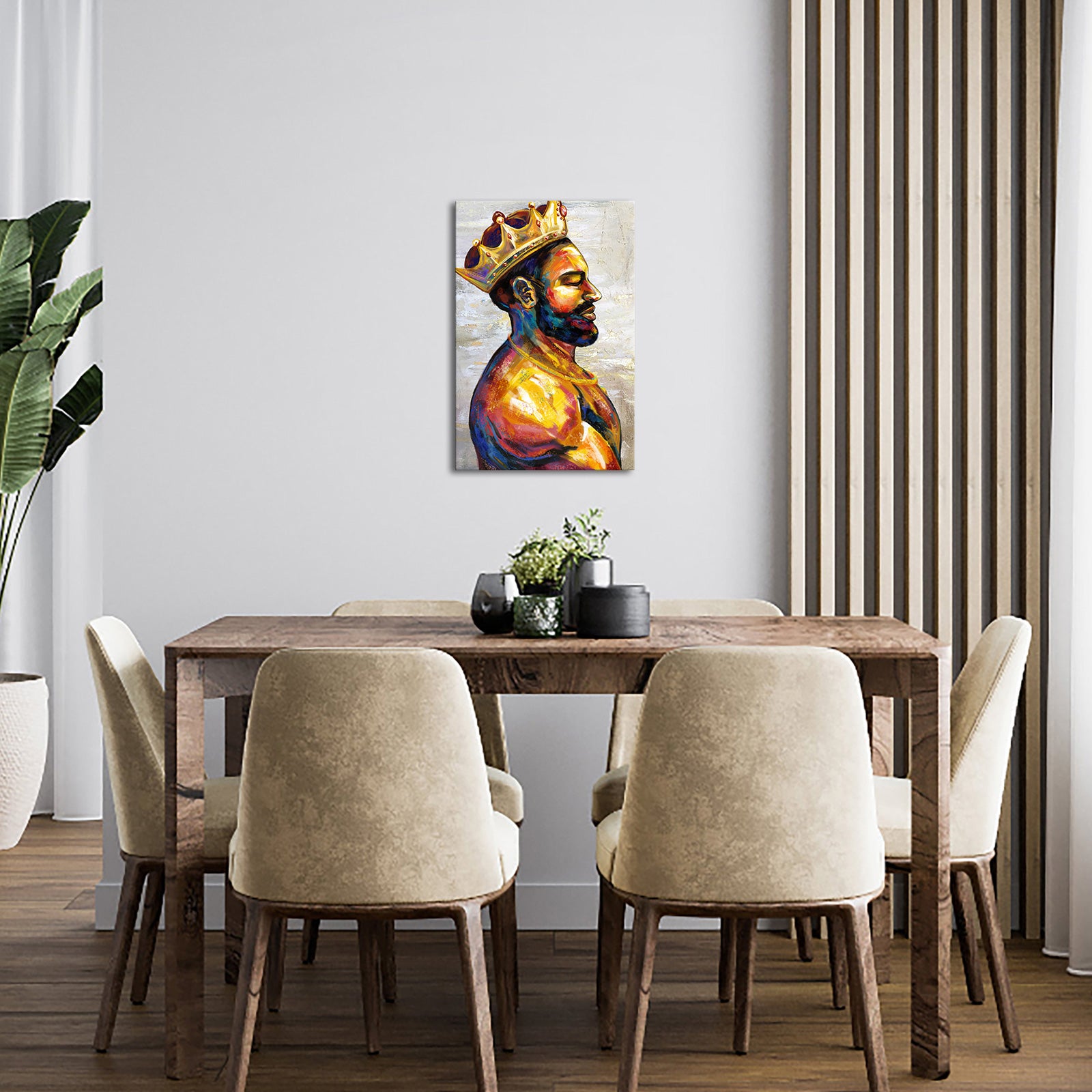 King Portrait 8x12 inches personalized collage canvas