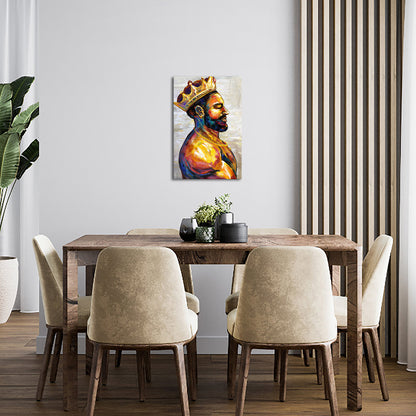 King Portrait 8x12 inches personalized collage canvas