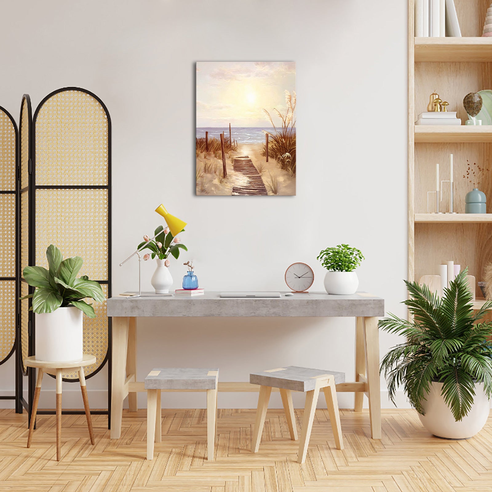 Beach Leading To The Ocean affordable canvas prints for bathroom 