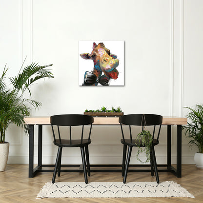 8x8 Gentleman Colorful Giraffe canvas prints sale