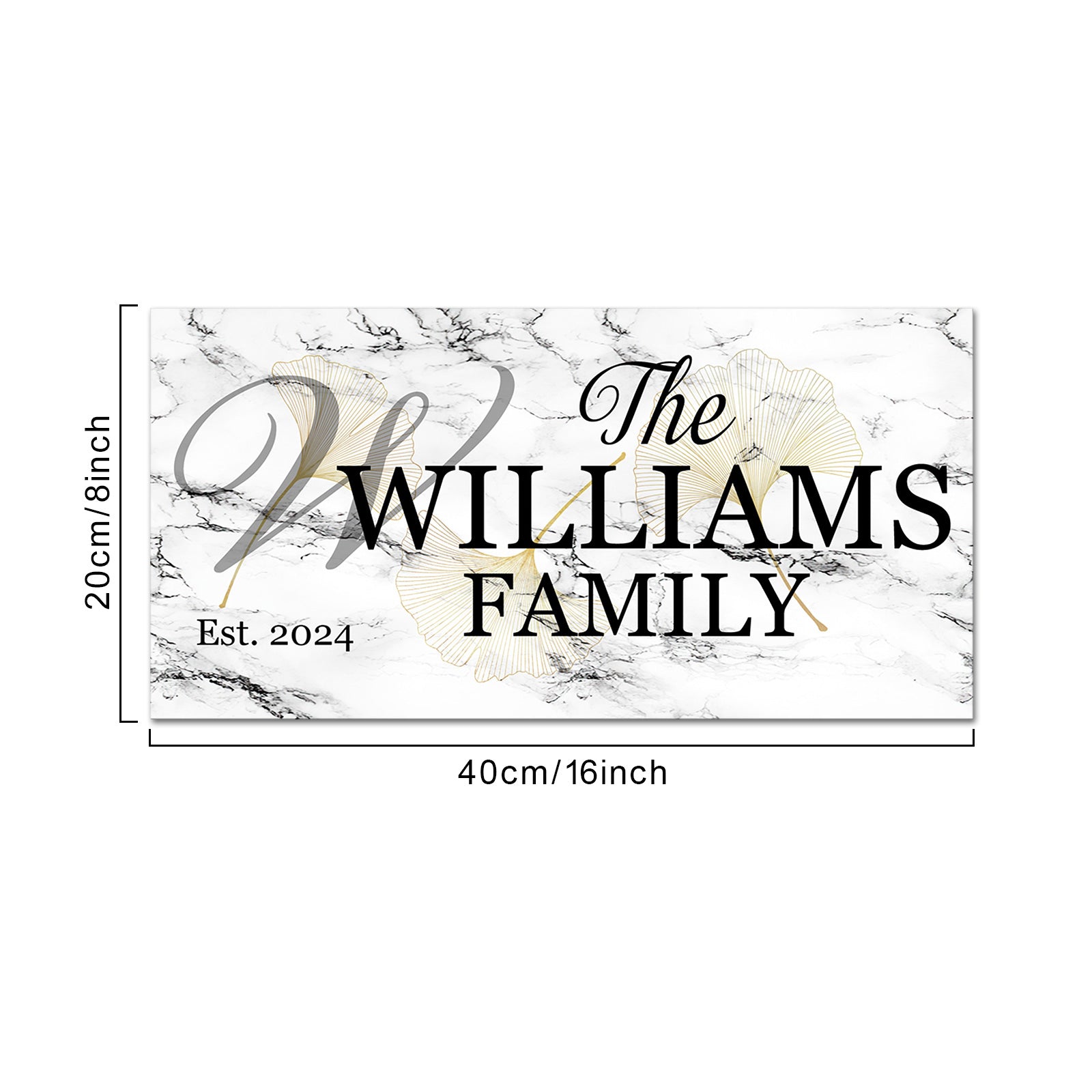 Custom Family Name Canvas Wall Art