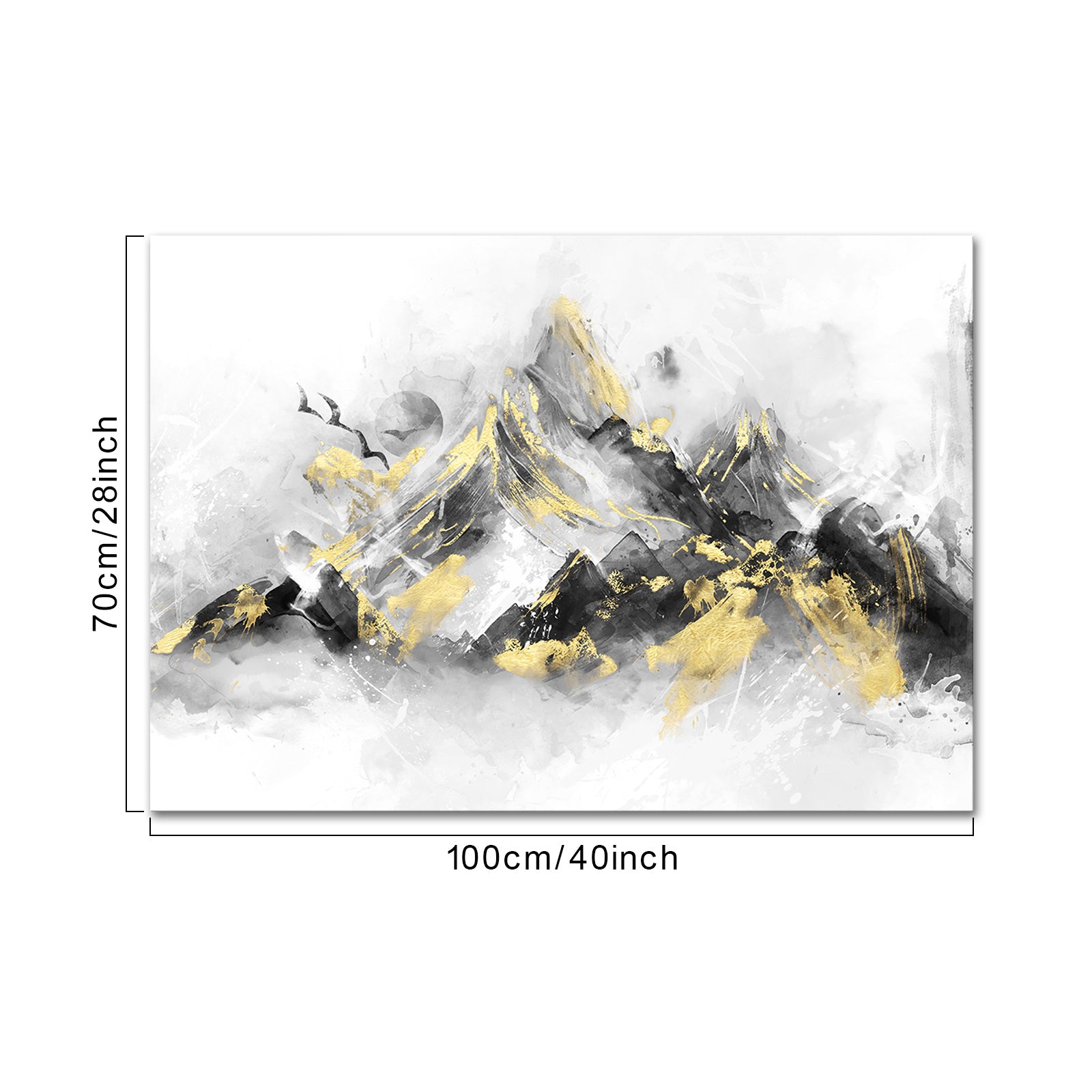 Abstract Mountain Peaks