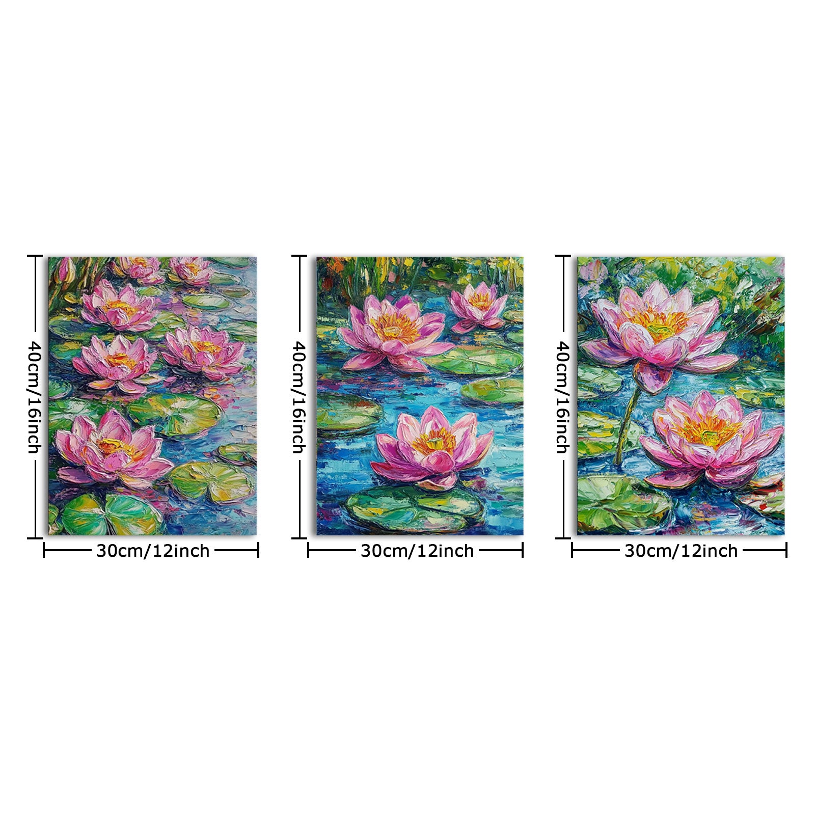 Pink Water Lilies On Pond