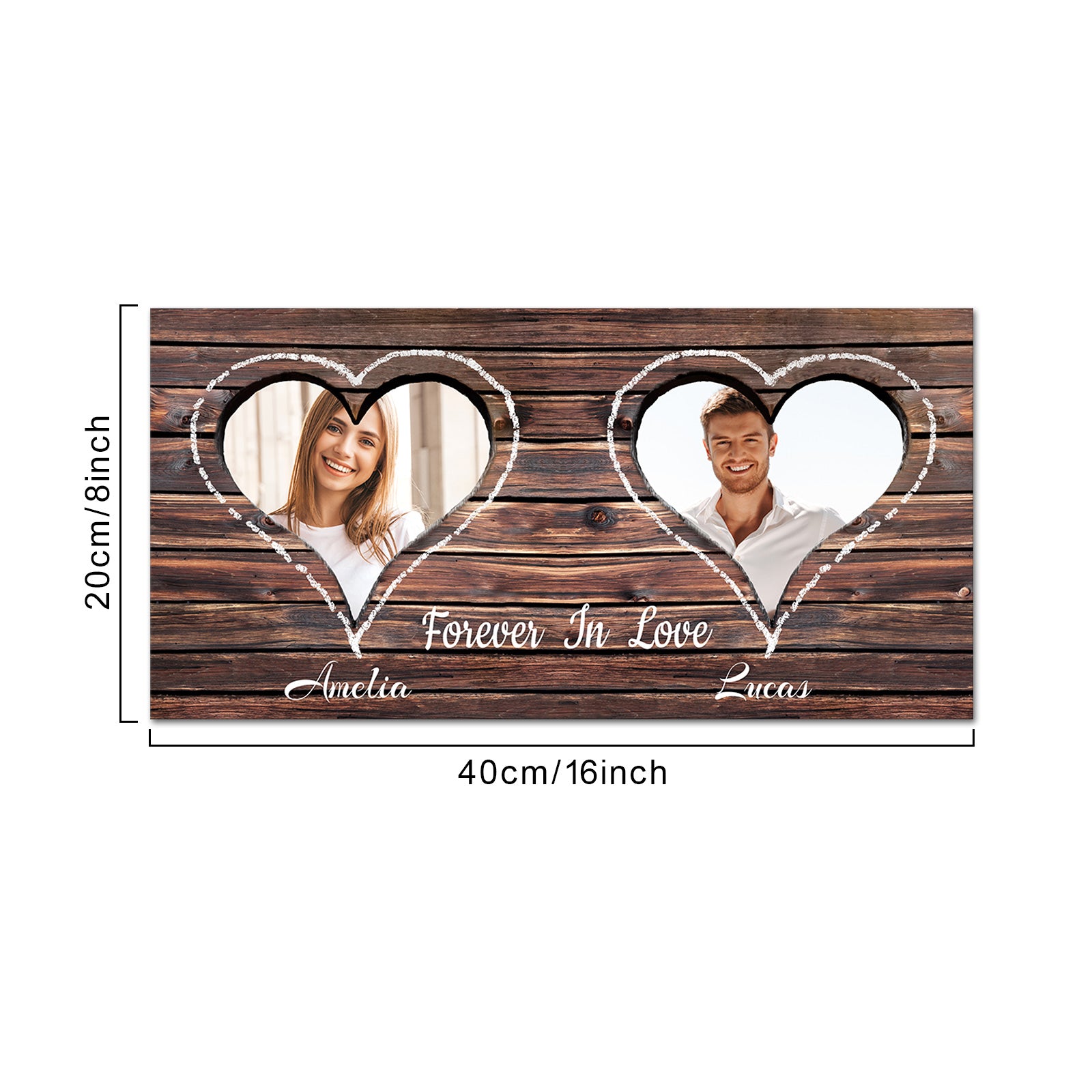 Custom Photo Canvas Wall Art For Couple