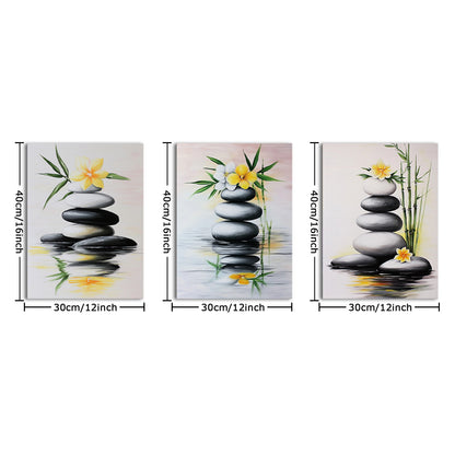 Zen-Like Tranquility Stones Water Bloom