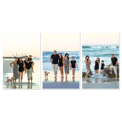 Memory photo scroll print on canvas