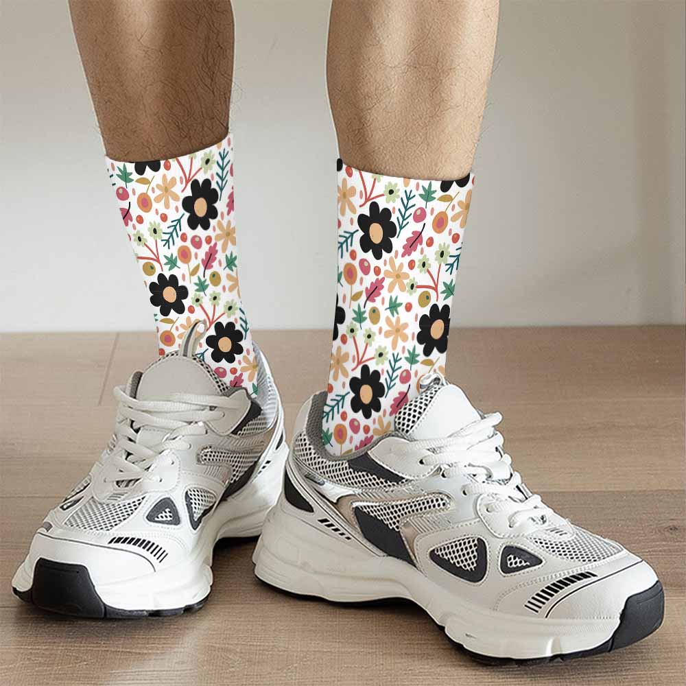 Custom Photo Printed Crew Socks