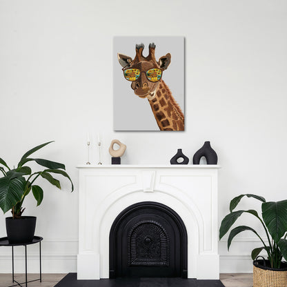 Giraffe With Sunflower Sunglasses