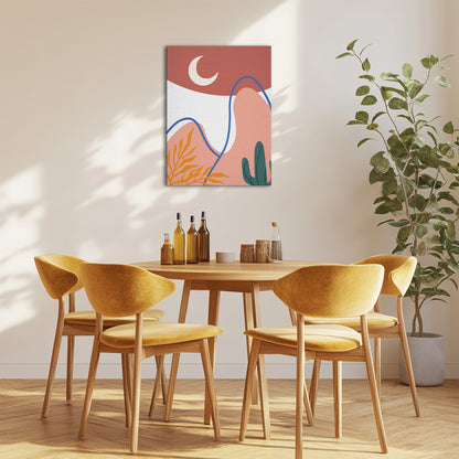 Minimalist Mountains canvas abstract canvas wall art for living room