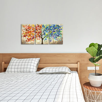 Triptych Two-color Tree of Life Gallery Art Print