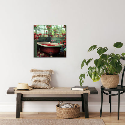 Suitable for bathroom square wall canvas decoration