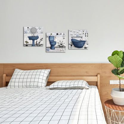 Coastal-Themed Bathroom