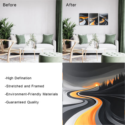 Abstract Winding Path