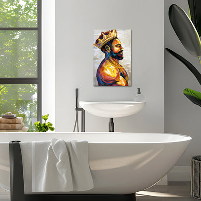 King Portrait 8x12 inches personalized collage canvas