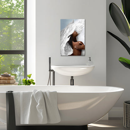Angel Hug diy picture collage on canvas for bedroom wall 8x12 inches