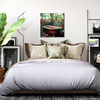 Suitable for bathroom square wall canvas decoration