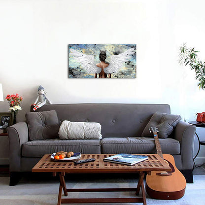 angel large custom canvas prints gentle high quality wall decoration