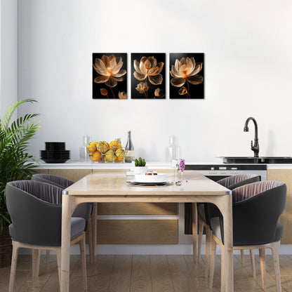 Delicate Golden Lotus Blossoms