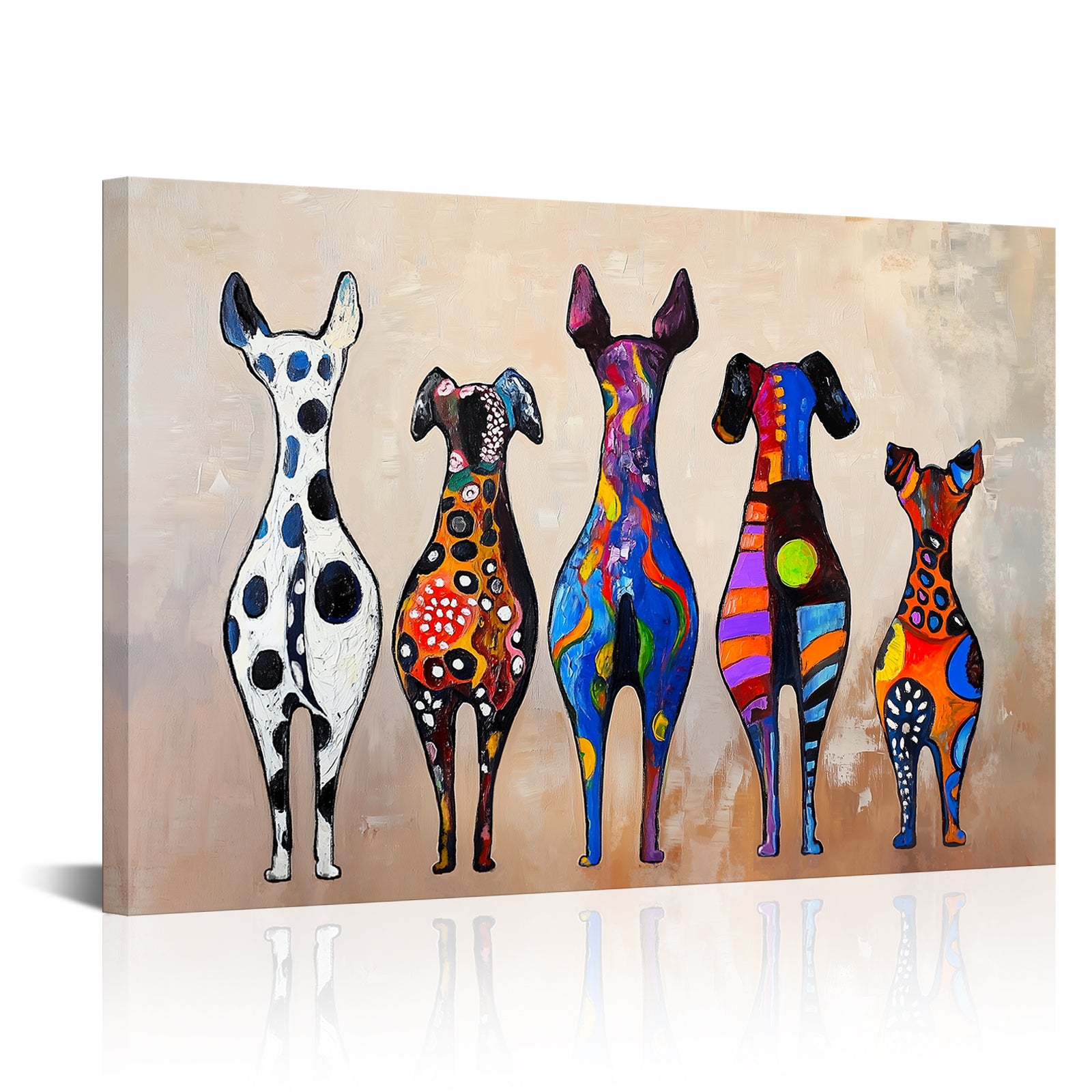 Colorful Dogs Canine Companions