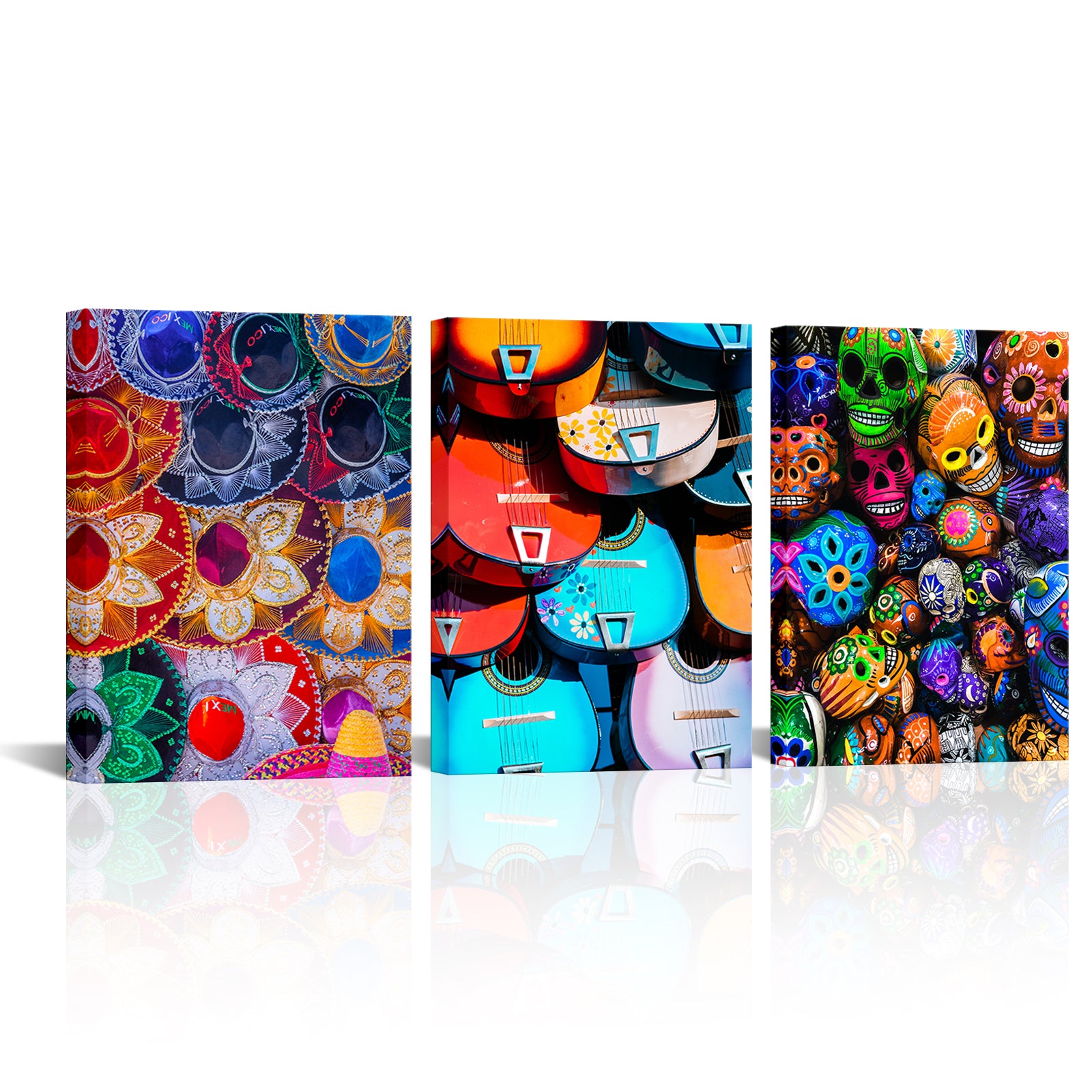 Colorful art combination canvas decoration