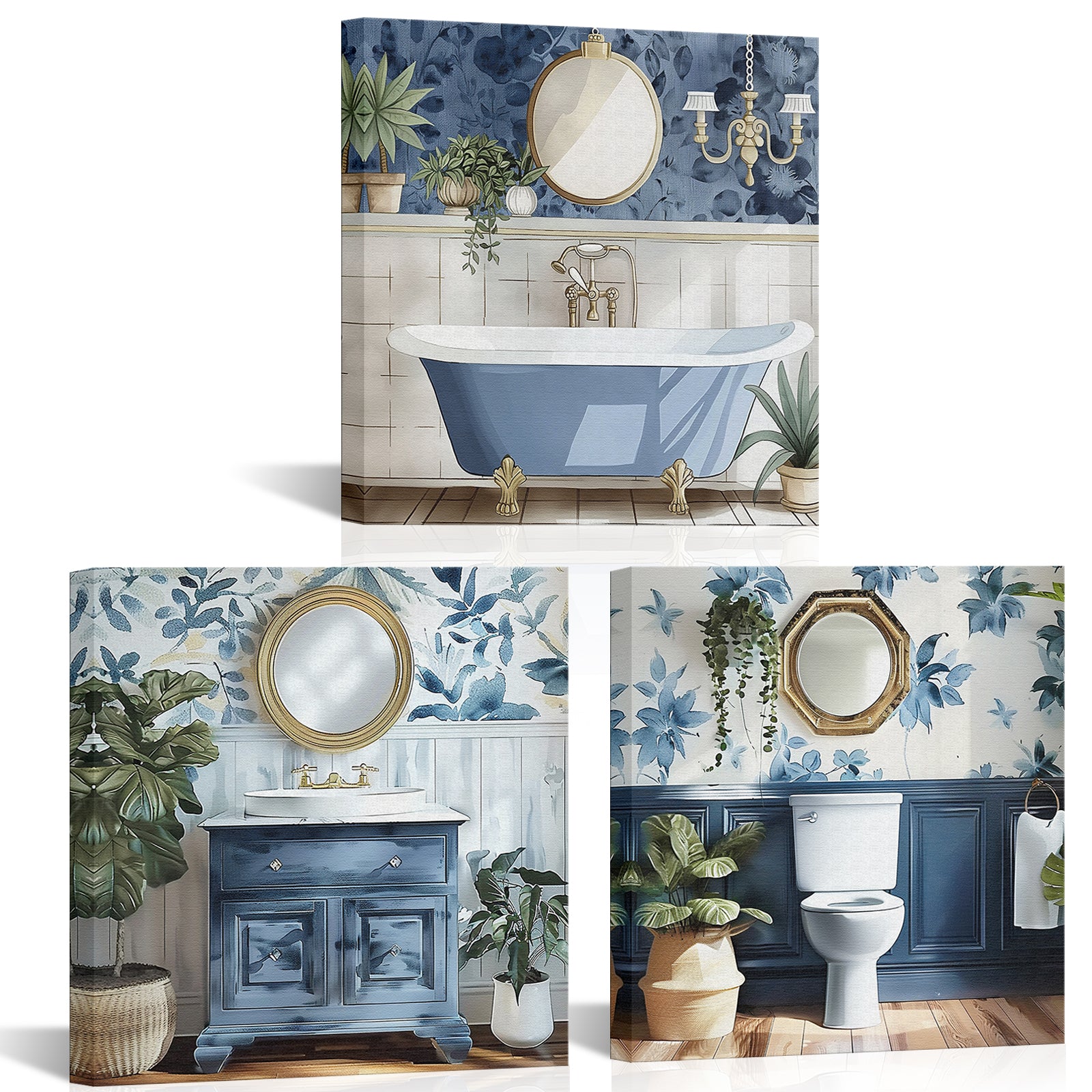 Serene Blue Bathroom