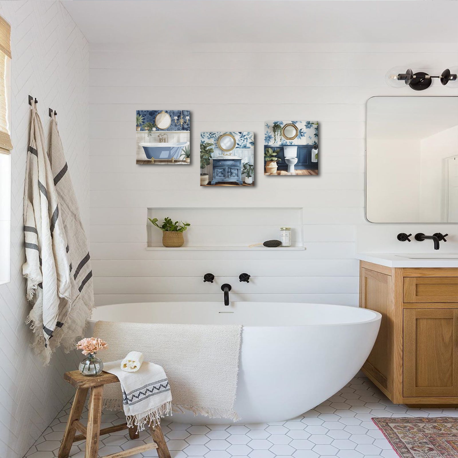 Serene Blue Bathroom