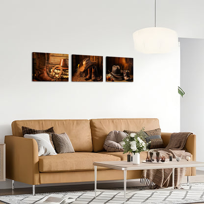 Vintage Cowboy Hat Boots