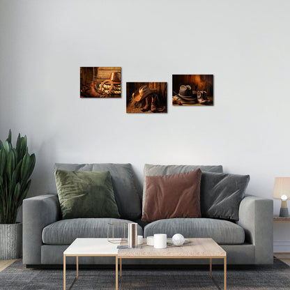 Vintage Cowboy Hat Boots