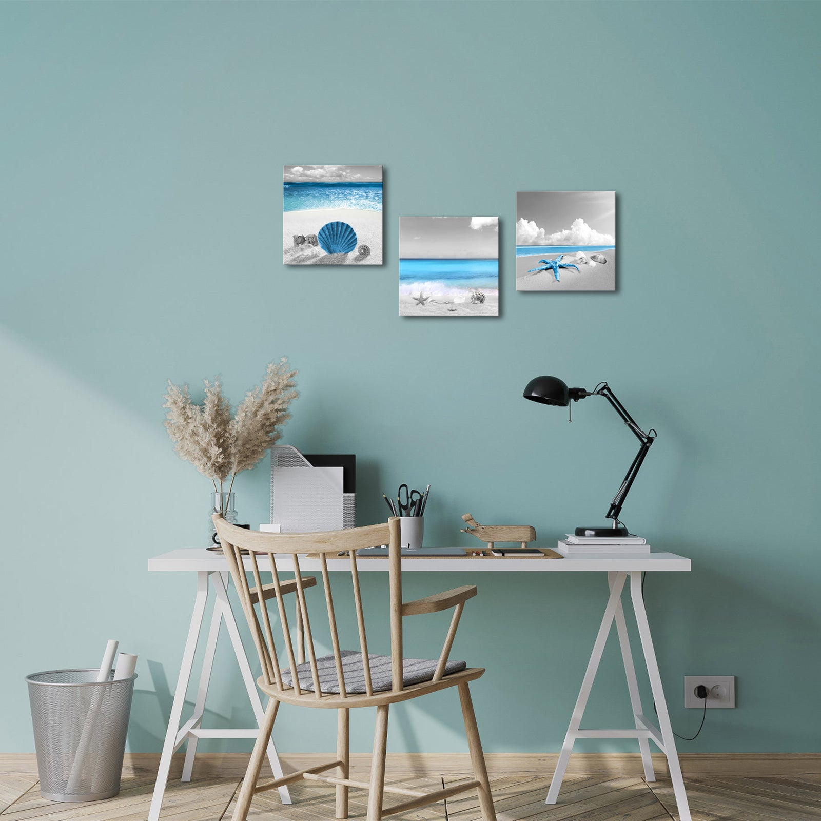 Sandy Beach With Seashells And Starfish