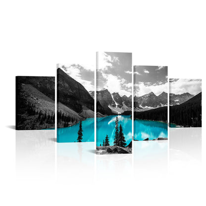 Alpine Scenery With A Turquoise Lake