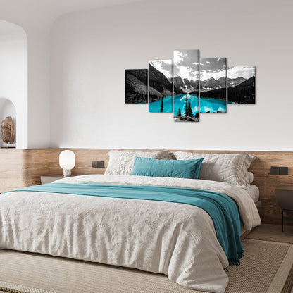 Alpine Scenery With A Turquoise Lake