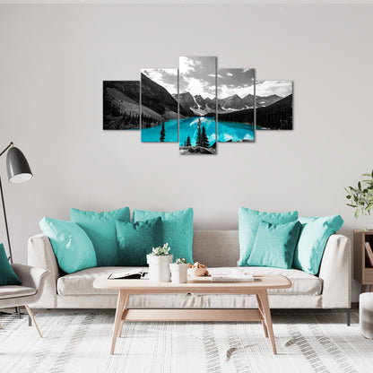 Alpine Scenery With A Turquoise Lake