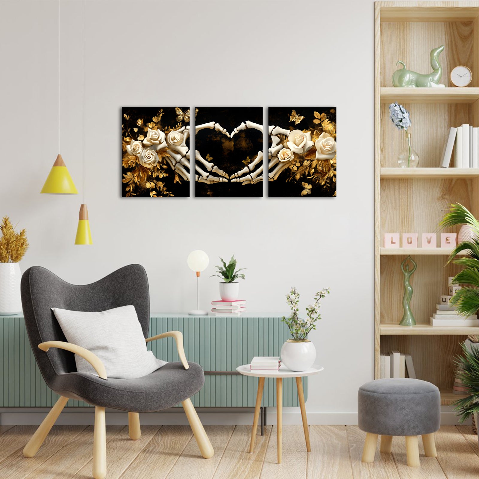 Skeletal budget-friendly canvas prints with fast shipping