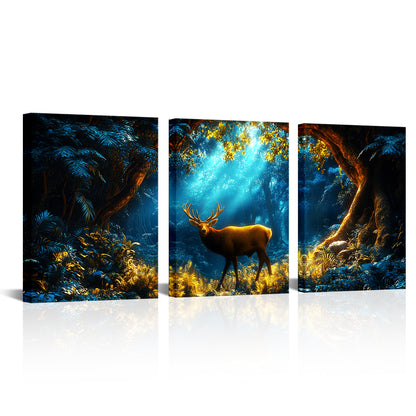 High quality canvas print for sale forest elk art