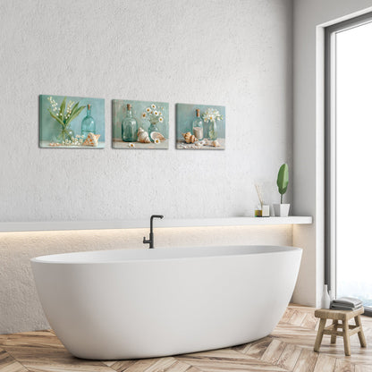 Summer beach symbol photography print art suitable for bathroom