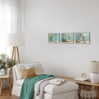 Summer beach symbol photography print art suitable for bathroom