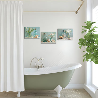 Summer beach symbol photography print art suitable for bathroom