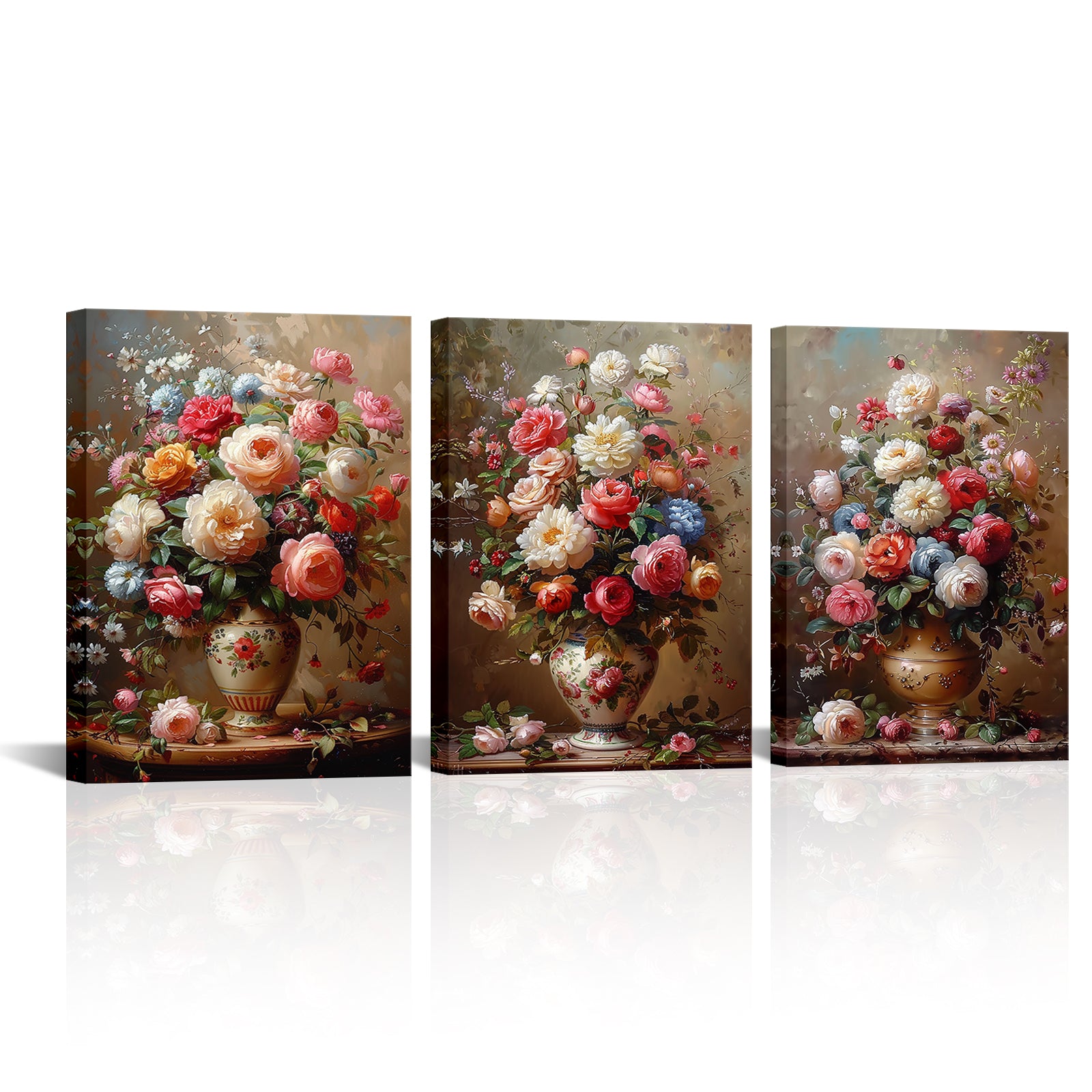 Vintage Bouquet Artwork Custom Canvas Prints