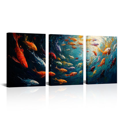 Fantasy Ocean World Split Canvas Print