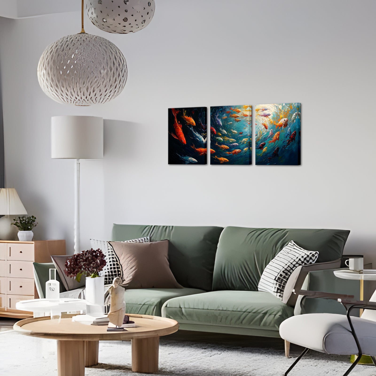 Fantasy Ocean World Split Canvas Print