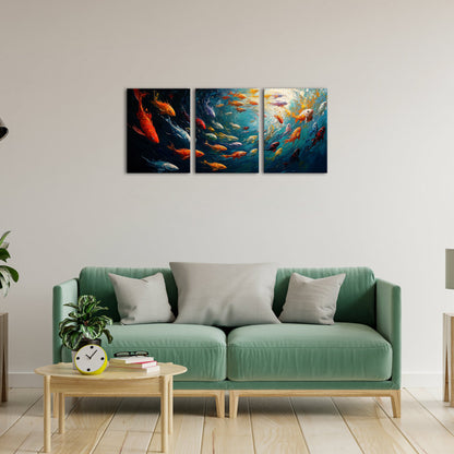 Fantasy Ocean World Split Canvas Print