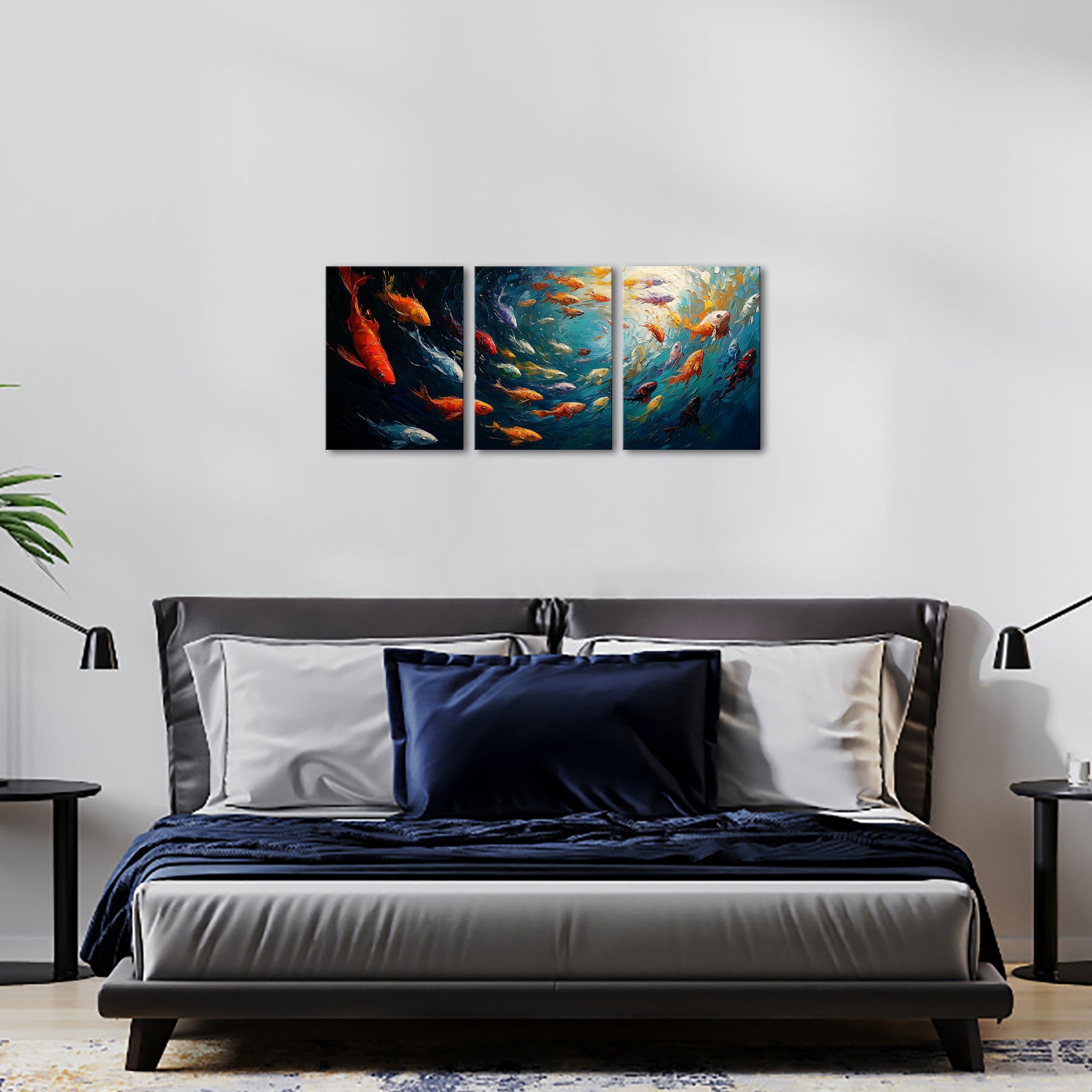 Fantasy Ocean World Split Canvas Print