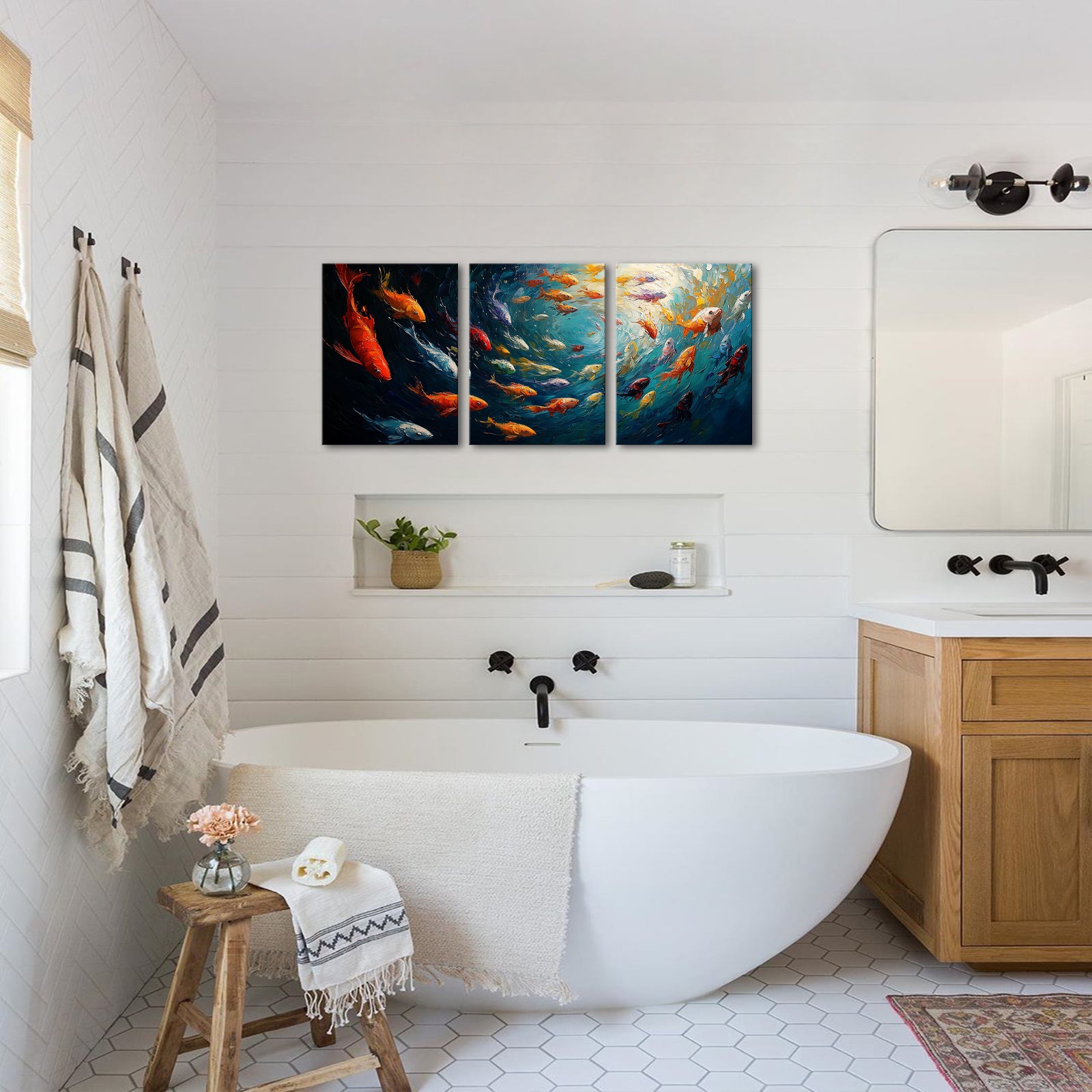 Fantasy Ocean World Split Canvas Print