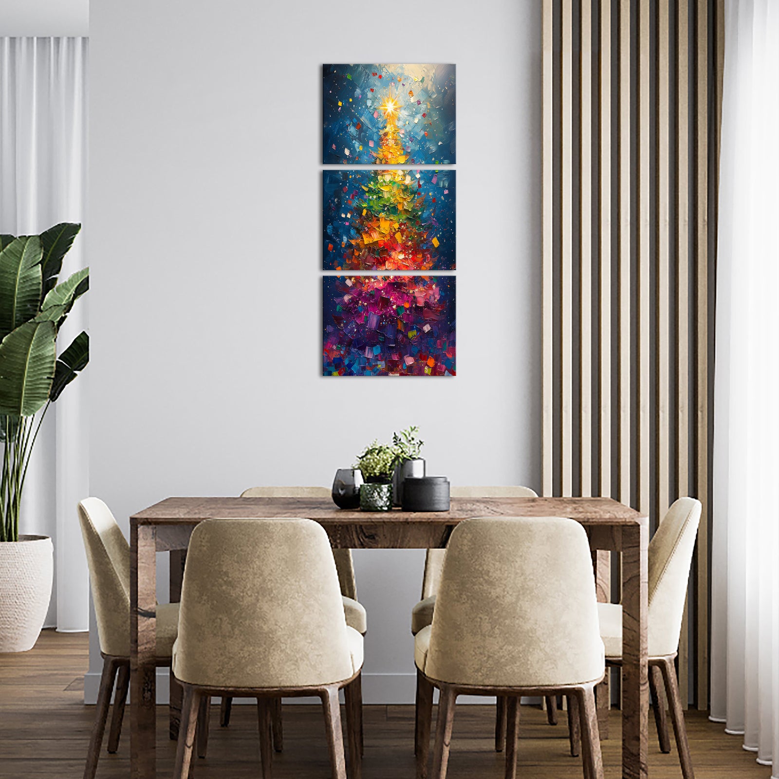 Split Christmas Tree Wall Art Decoration Limited Time Offer