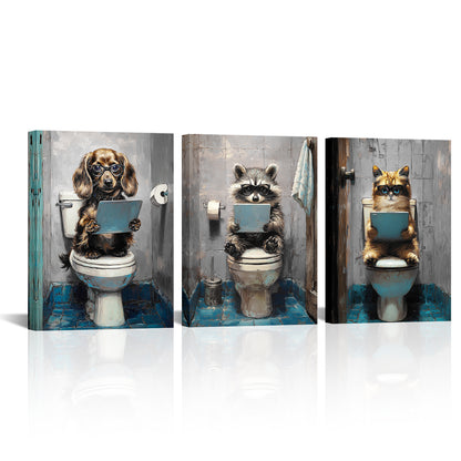 Multiple business pet canvas prints funny art wall decoration