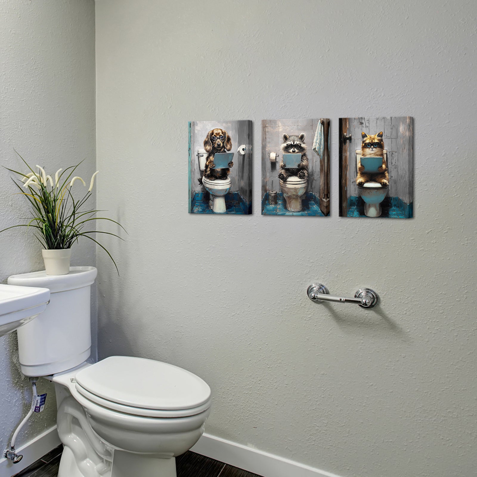 Multiple business pet canvas prints funny art wall decoration