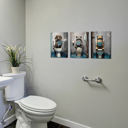 Multiple business pet canvas prints funny art wall decoration