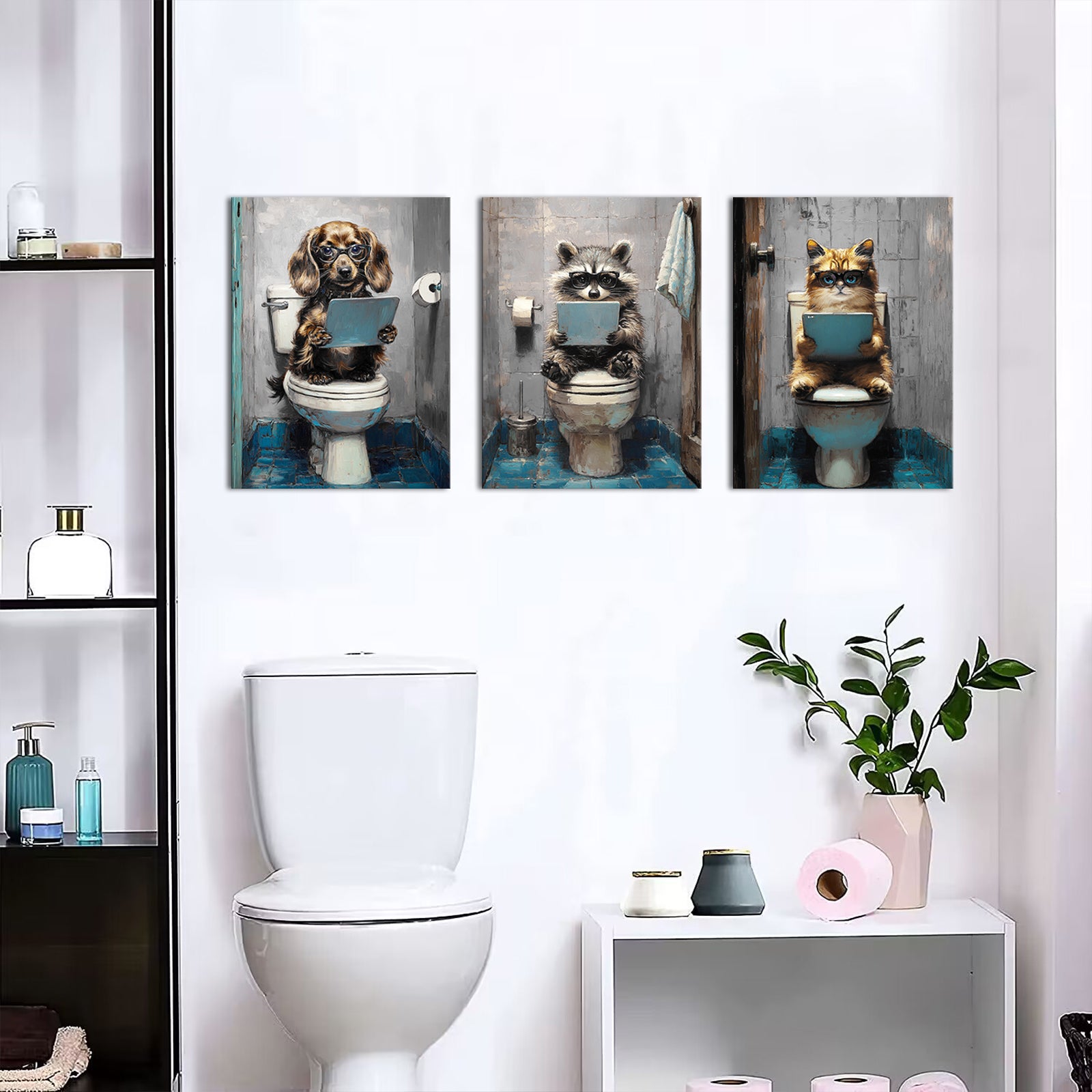 Multiple business pet canvas prints funny art wall decoration